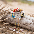 Rainbow Blossom Pearl Bracelet