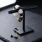 Monochrome Chic Pearl Bracelet