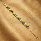 Golden Sunshine Floral Bracelet