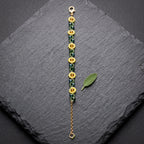 Golden Sunshine Floral Bracelet