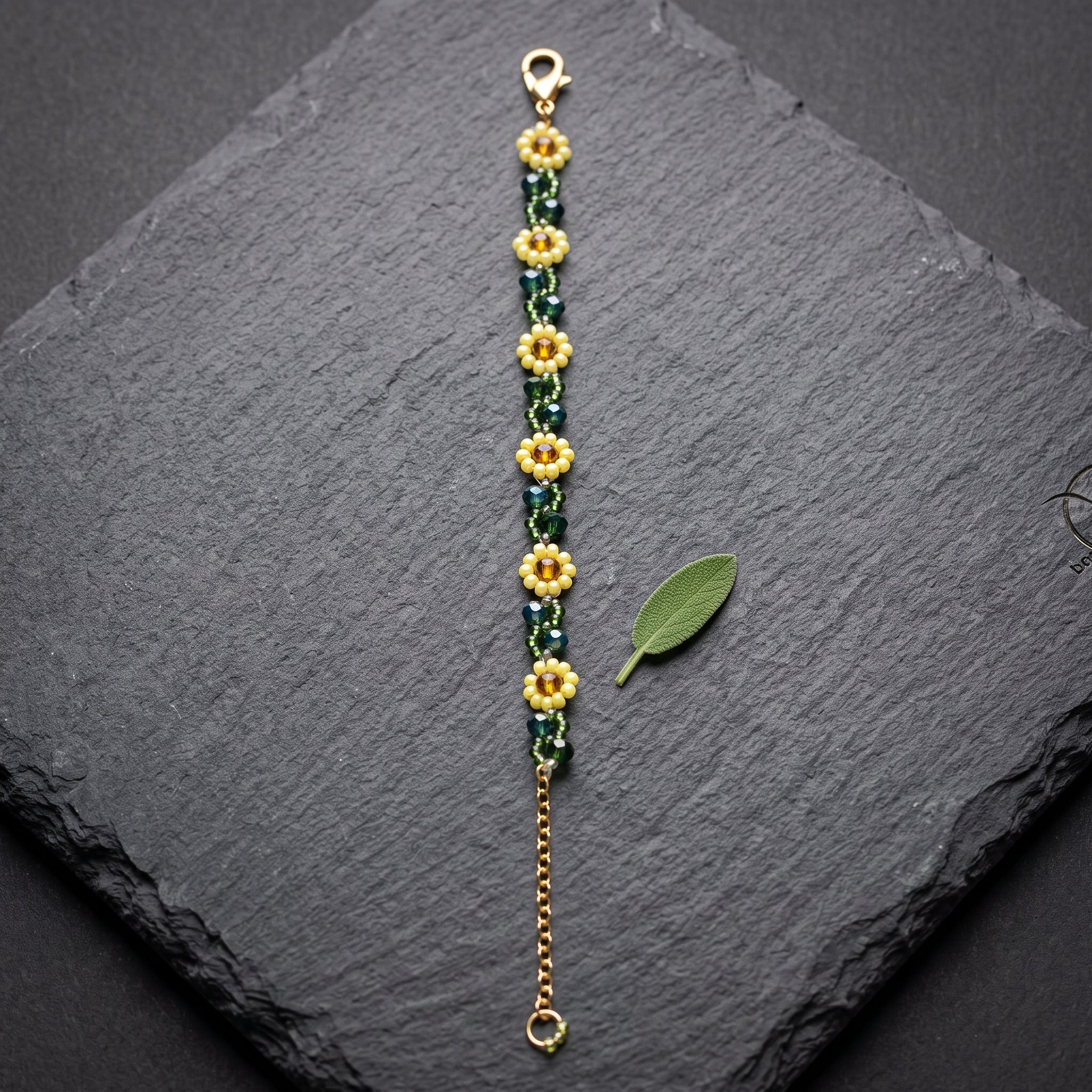 Golden Sunshine Floral Bracelet