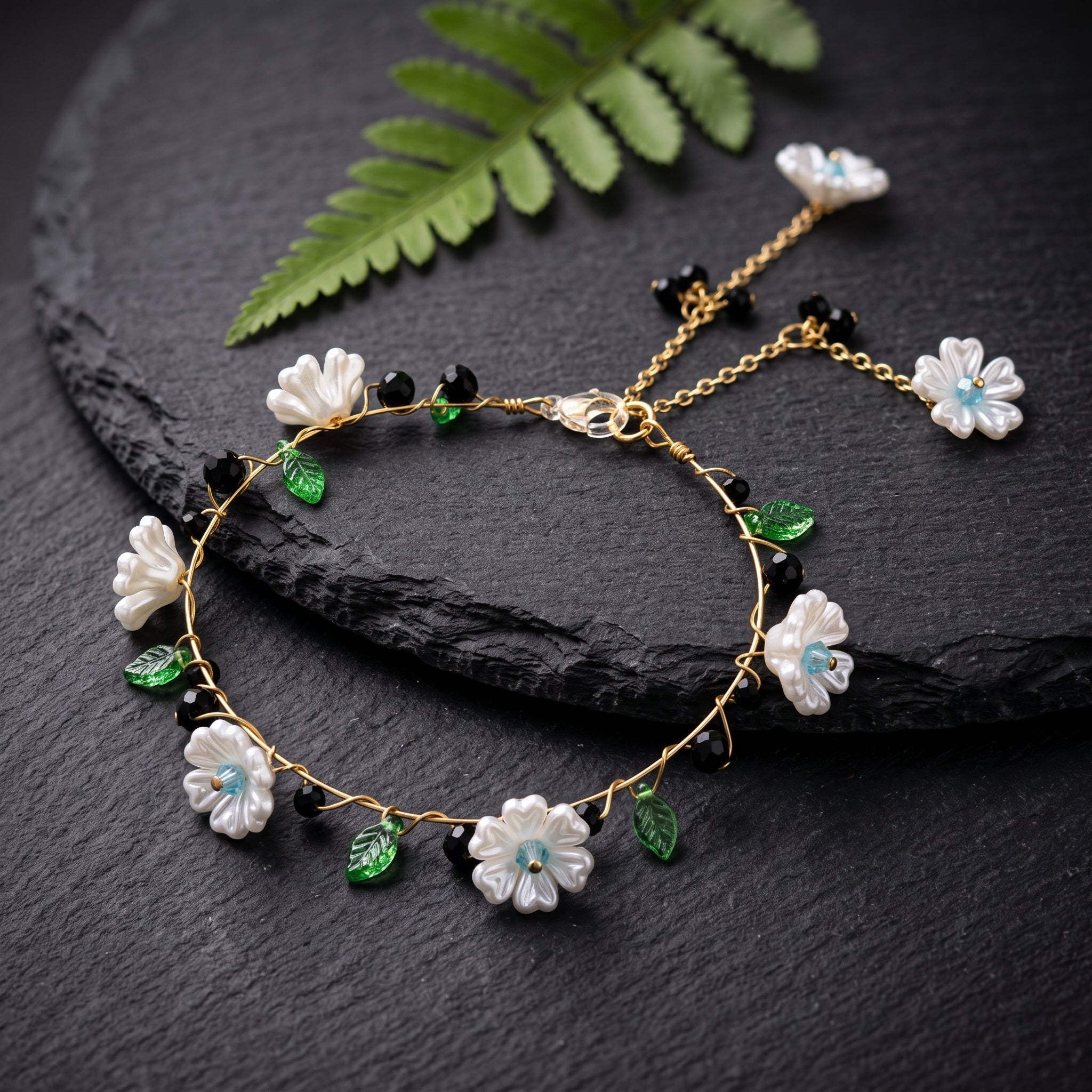 Enchanted Garden Beaded Bracelet