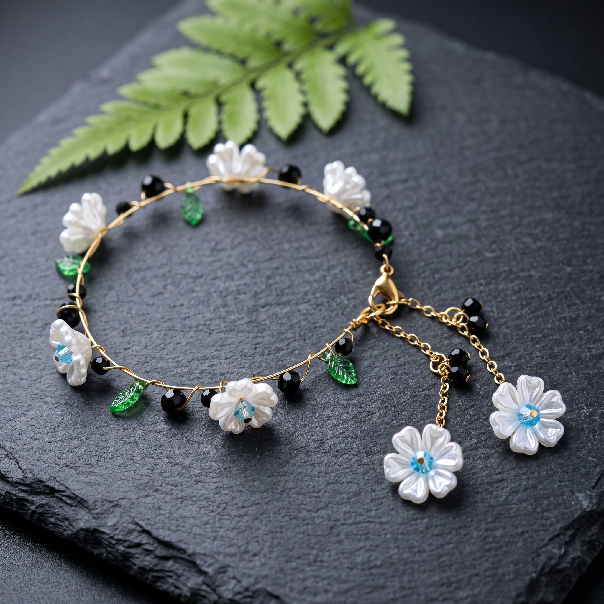 Enchanted Garden Beaded Bracelet