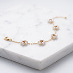 Minimalist Pearl Blossom Bracelet
