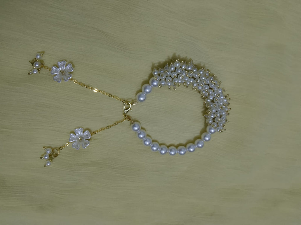 Ghungroo Pearl Cluster Bracelet