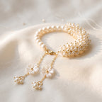 Ghungroo Pearl Cluster Bracelet