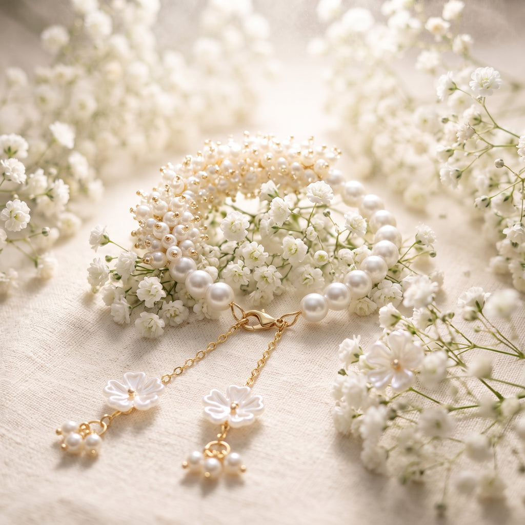 Ghungroo Pearl Cluster Bracelet