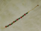 Ruby Cascade Beaded Bracelet